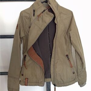 Naketano Beige Jacket with Brown Accents